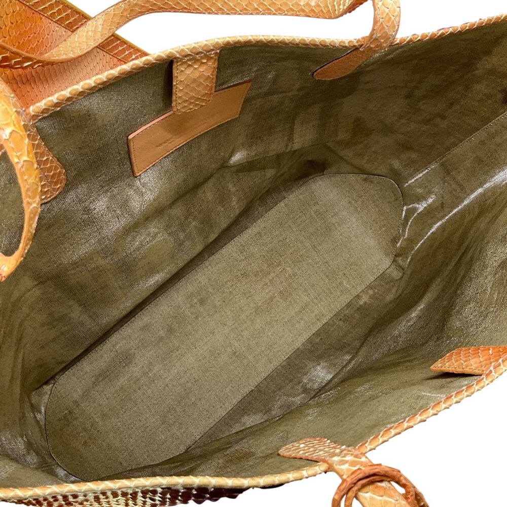 NANCY GONZALEZ Large Erika Python Tote NEW - image 8